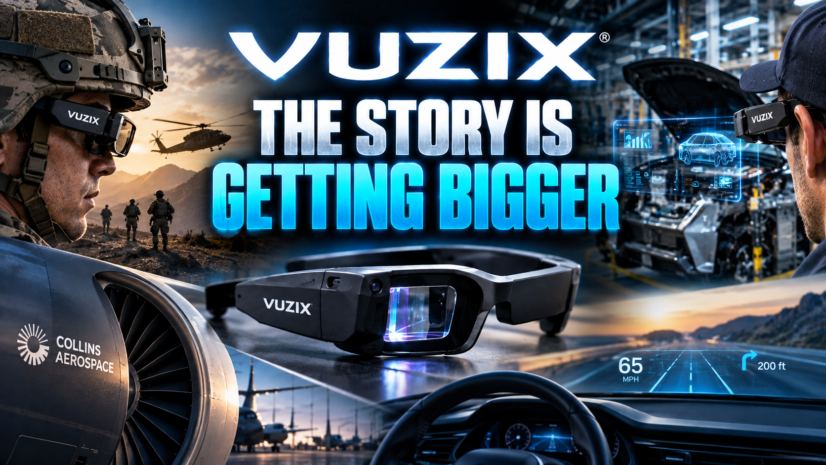 Vuzix waveguide technology for Collins Aerospace augmented reality defense applications