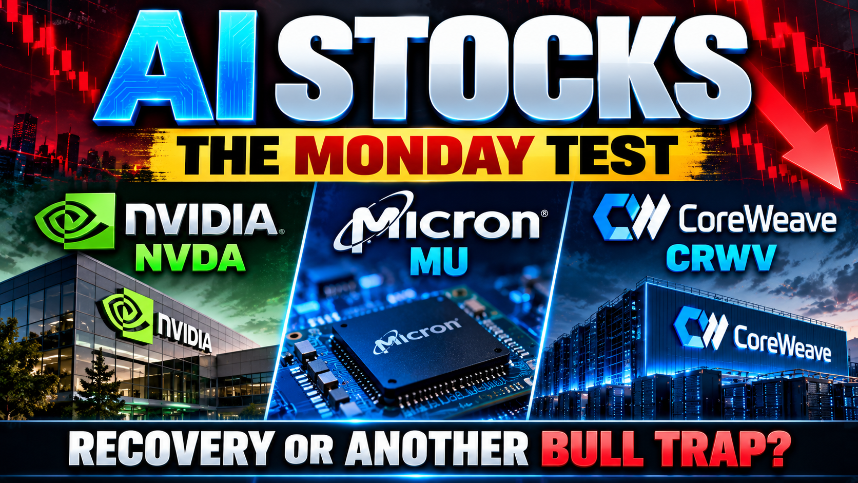 AI stocks to watch after Nasdaq selloff featuring Nvidia NVDA, Micron MU and CoreWeave CRWV