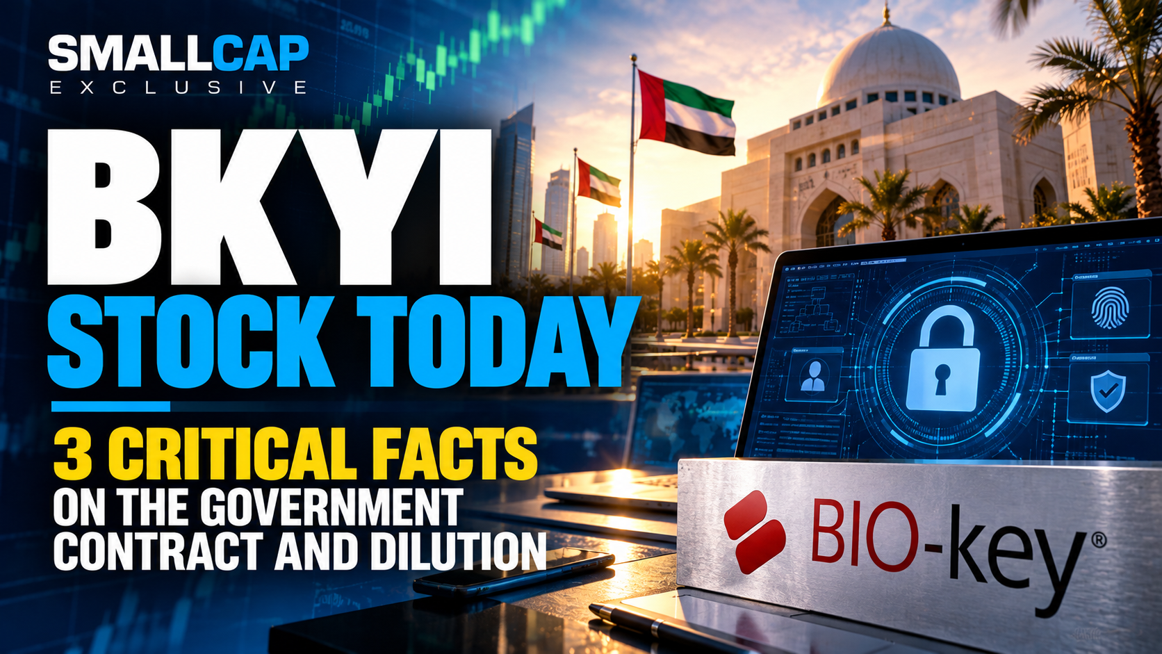 BKYI stock today BIO-key government security contract and dilution risk